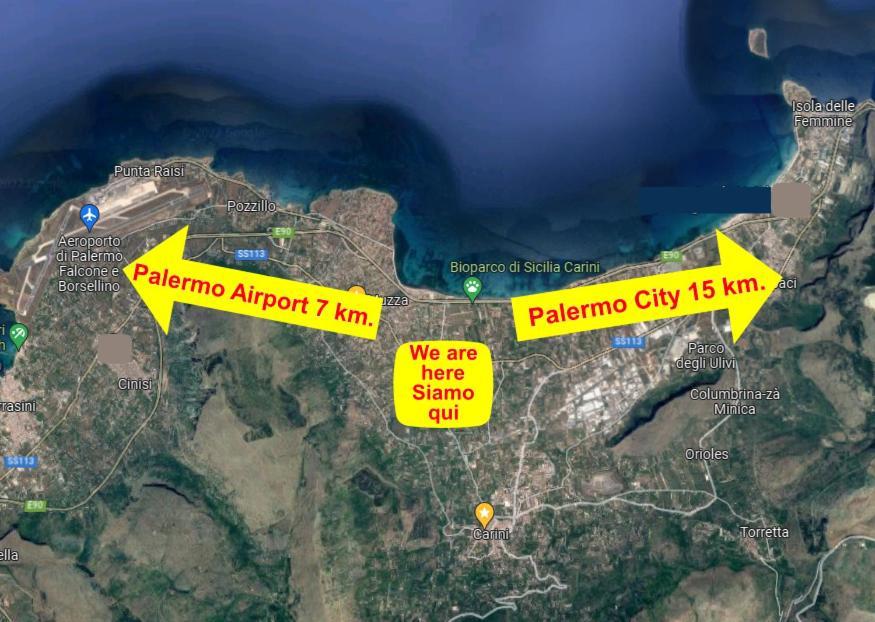 Arricampati Airport Rooms & Bringo Car Rental Carini Kültér fotó